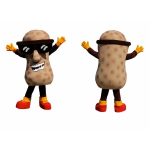 Funny Peanut Mascot Costume Adult Full Body Food Character Suit for Advertising, Events & Parties