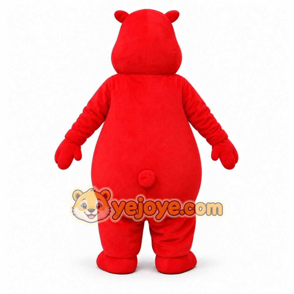 Red Hippo Mascot Costume Adult Full Body Cartoon Animal Suit for Events, Promotions & Theme Parties Red Hippo Mascot Costume Adult Full Body Cartoon Animal Suit for Events, Promotions & Theme Parties