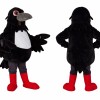 Black Crow Mascot Costume Adult Full Body Bird Character Suit for Events, Promotions & Parties