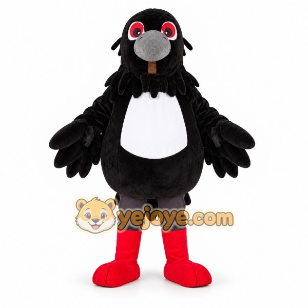 Black Crow Mascot Costume Adult Full Body Bird Character Suit for Events, Promotions & Parties Black Crow Mascot Costume Adult Full Body Bird Character Suit for Events, Promotions & Parties