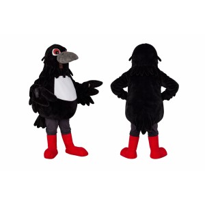 Black Crow Mascot Costume Adult Full Body Bird Character Suit for Events, Promotions & Parties