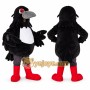 Black Crow Mascot Costume Adult Full Body Bird Character Suit for Events, Promotions & Parties