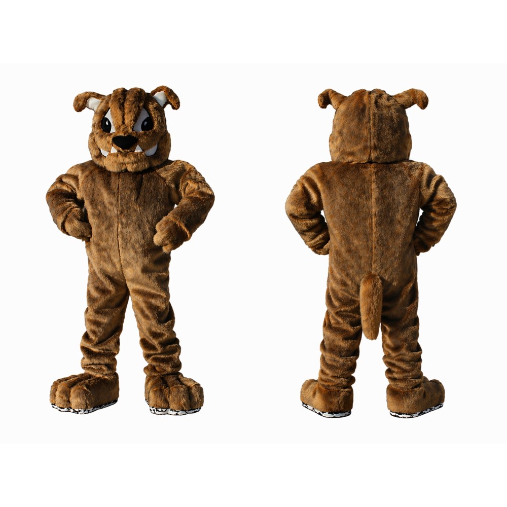 Brown Bulldog Mascot Costume Adult Full Body Dog Character Suit for Events, Promotions & Theme Parties