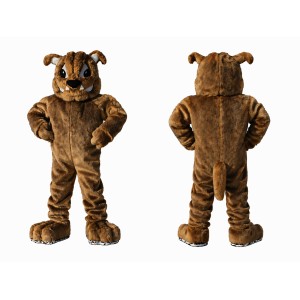 Brown Bulldog Mascot Costume Adult Full Body Dog Character Suit for Events, Promotions & Theme Parties