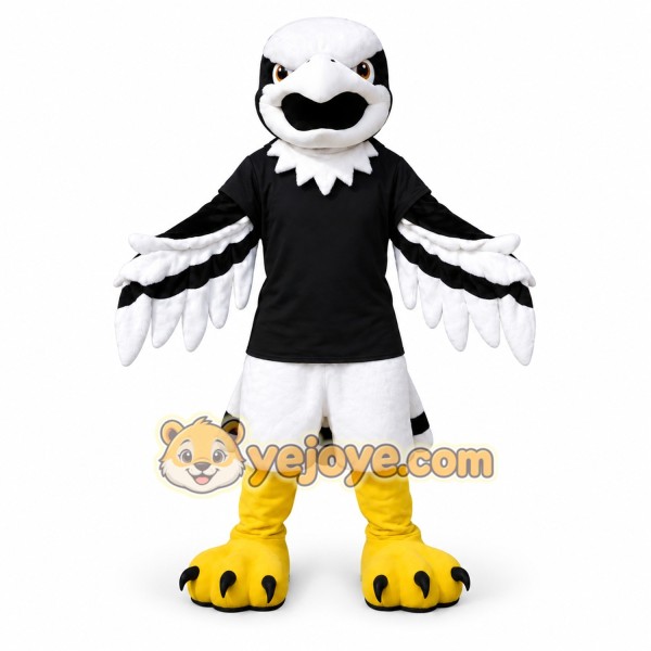 Eagle Mascot Costume Adult Full Body Bird Character Suit with Wings for Events & Performances