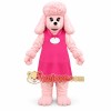 Pink Poodle Mascot Costume Adult Full Body Dog Character Outfit for Events, Promotions & Parties