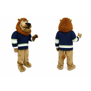 Lion Mascot Costume Adult Full Body Animal Character with Sports Jersey for Events & Promotions