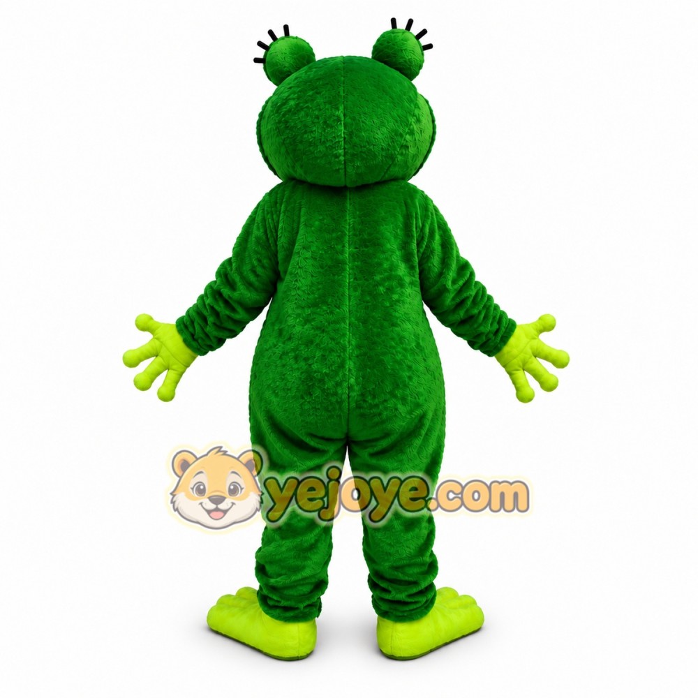 Green Frog Mascot Costume Adult Full Body Cartoon Animal Suit for Events, Advertising & Parties Green Frog Mascot Costume Adult Full Body Cartoon Animal Suit for Events, Advertising & Parties