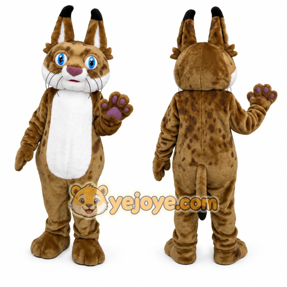 Lynx Cat Mascot Costume Adult Full Body Wild Animal Character Suit for Events & Promotions Lynx Cat Mascot Costume Adult Full Body Wild Animal Character Suit for Events & Promotions