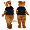 Brown Bear Mascot Costume Adult Cute Cartoon Animal Character with T-Shirt for Events, Promotions & Parties Brown Bear Mascot Costume Adult Cute Cartoon Animal Character with T-Shirt for Events, Promotions & Parties