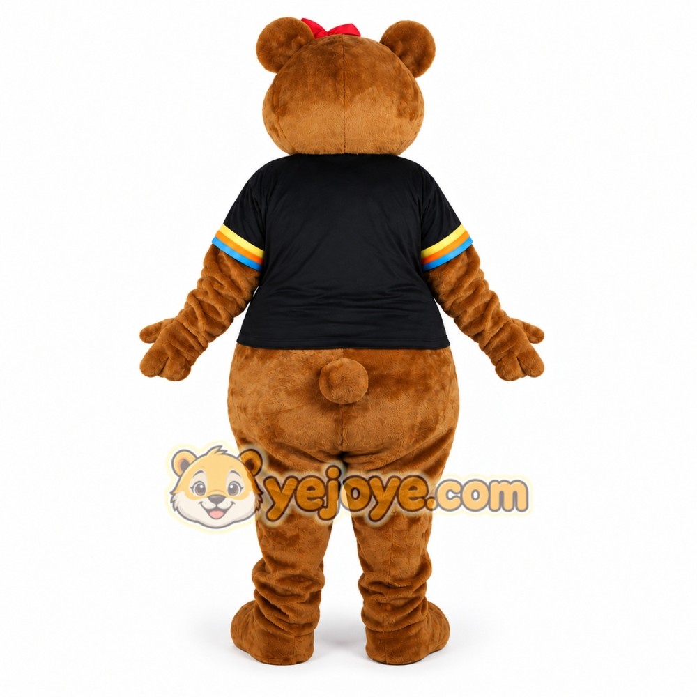 Brown Bear Mascot Costume Adult Cute Cartoon Animal Character with T-Shirt for Events, Promotions & Parties Brown Bear Mascot Costume Adult Cute Cartoon Animal Character with T-Shirt for Events, Promotions & Parties