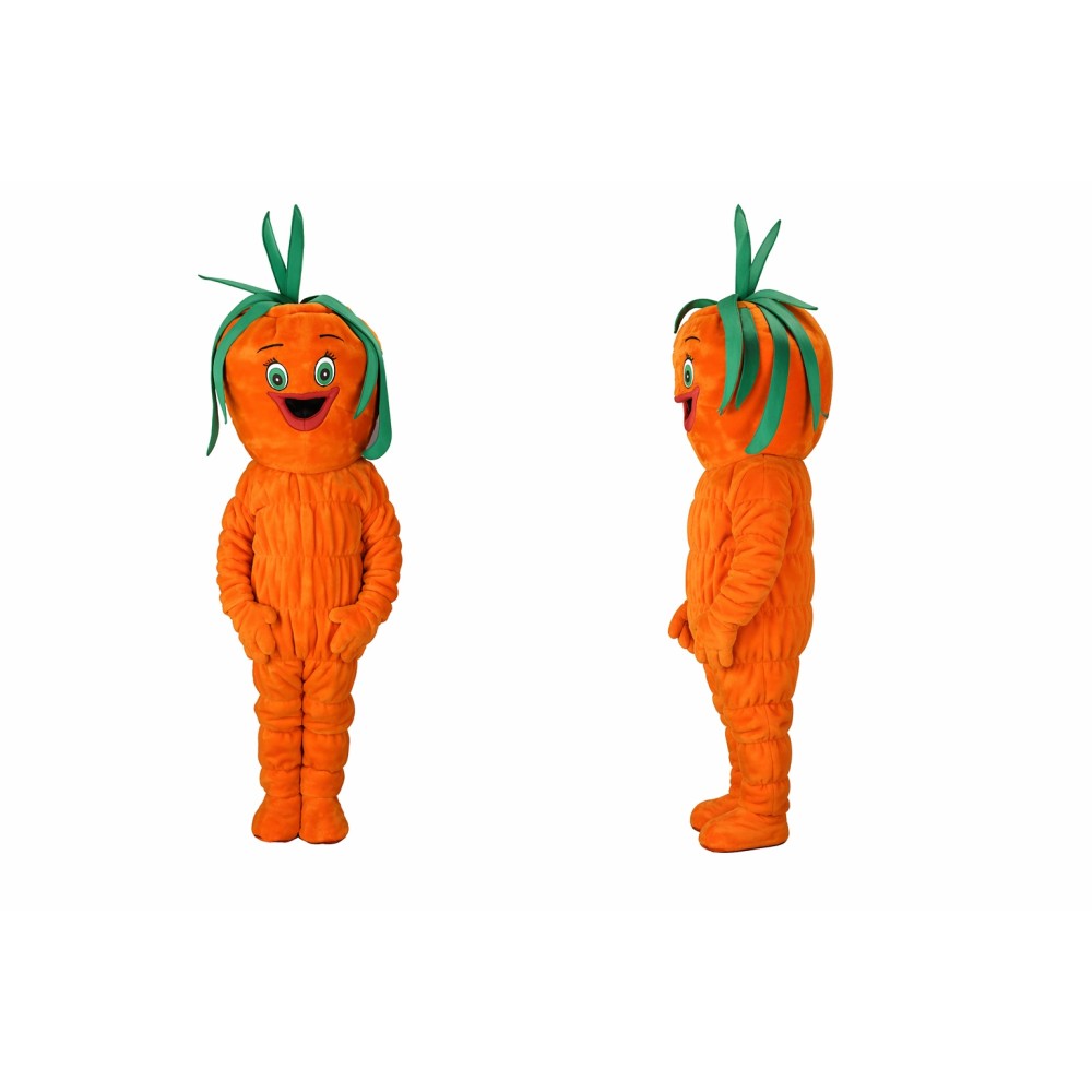 Carrot Mascot Costume Adult Full Body Cartoon Vegetable Character Outfit for Event Marketing, Promotions & Advertising