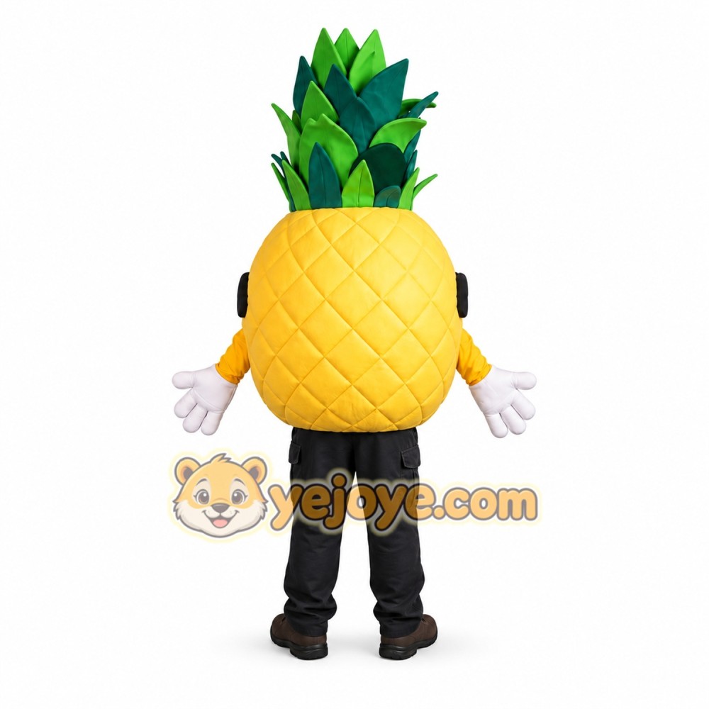 Pineapple Mascot Costume Adult Funny Fruit Character with Sunglasses for Events, Brand Promotion & Parties Pineapple Mascot Costume Adult Funny Fruit Character with Sunglasses for Events, Brand Promotion & Parties