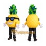 Pineapple Mascot Costume Adult Funny Fruit Character with Sunglasses for Events, Brand Promotion & Parties