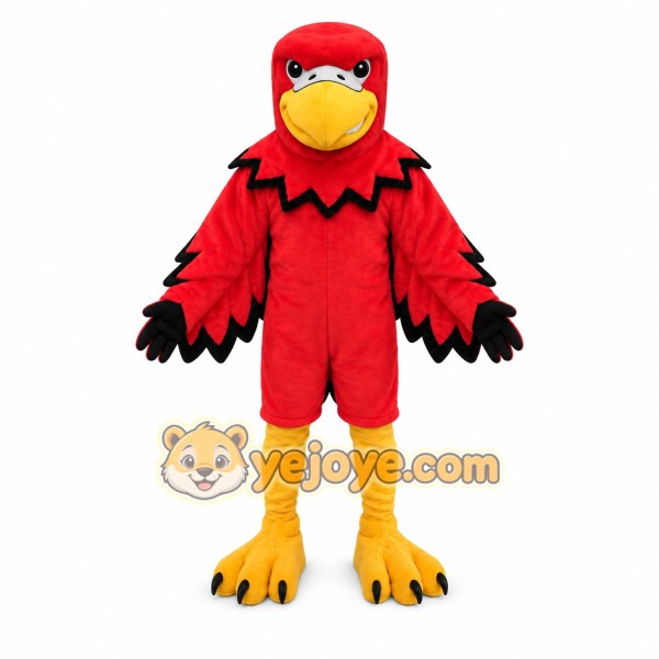 Red Eagle Mascot Costume Adult Sports Team Bird Character Outfit for Events, Branding & Promotions