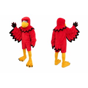 Red Eagle Mascot Costume Adult Sports Team Bird Character Outfit for Events, Branding & Promotions