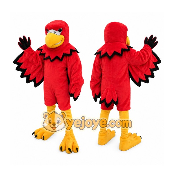 Red Eagle Mascot Costume Adult Sports Team Bird Character Outfit for Events, Branding & Promotions