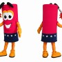Firecracker Mascot Costume Adult Cartoon Festival Character Outfit for Events, Promotions & Celebrations