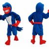 Blue Eagle Mascot Costume Adult Cartoon Bird Character Outfit for Sports Events, Promotions & Marketing