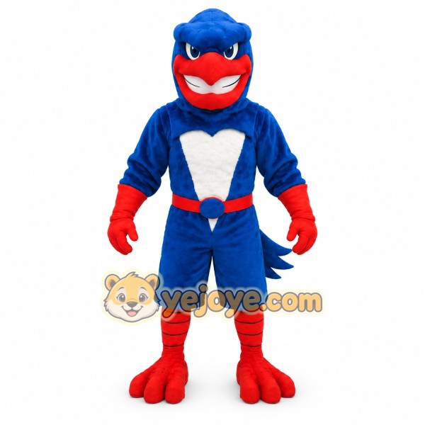 Blue Eagle Mascot Costume Adult Cartoon Bird Character Outfit for Sports Events, Promotions & Marketing