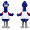 Blue Ostrich Mascot Costume Adult Animal Bird Character Outfit for Events and Promotions
