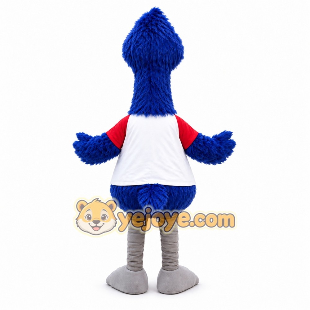 Blue Ostrich Mascot Costume Adult Animal Bird Character Outfit for Events and Promotions Blue Ostrich Mascot Costume Adult Animal Bird Character Outfit for Events and Promotions