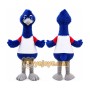 Blue Ostrich Mascot Costume Adult Animal Bird Character Outfit for Events and Promotions