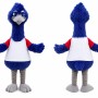 Blue Ostrich Mascot Costume Adult Animal Bird Character Outfit for Events and Promotions