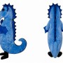Blue Seahorse Mascot Costume Adult Ocean Animal Character Outfit for Parties and Events