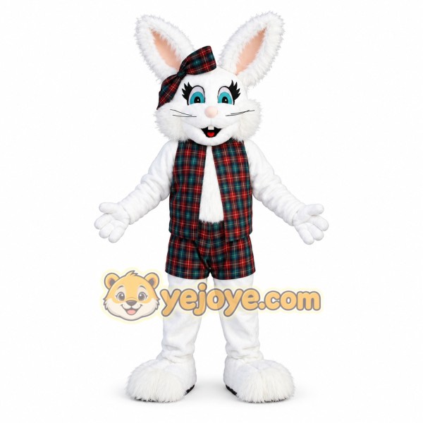 White Rabbit Mascot Costume Adult Bunny Character Outfit for Easter Events and Parties White Rabbit Mascot Costume Adult Bunny Character Outfit for Easter Events and Parties