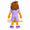 Lion Mascot Costume Adult Cartoon Animal Character Outfit with Purple Sportswear for Events and Promotions Lion Mascot Costume Adult Cartoon Animal Character Outfit with Purple Sportswear for Events and Promotions