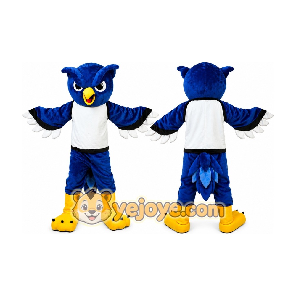 Blue Owl Mascot Costume Adult Bird Character Outfit for Events and School Promotions Blue Owl Mascot Costume Adult Bird Character Outfit for Events and School Promotions