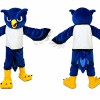 Blue Owl Mascot Costume Adult Bird Character Outfit for Events and School Promotions