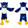 Blue Owl Mascot Costume Adult Bird Character Outfit for Events and School Promotions