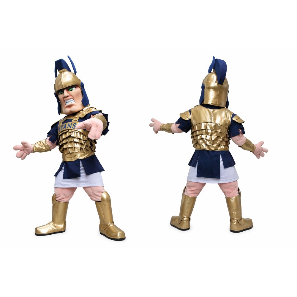 Roman Gladiator Mascot Costume Adult Warrior Character Outfit for Sports Events and Promotions