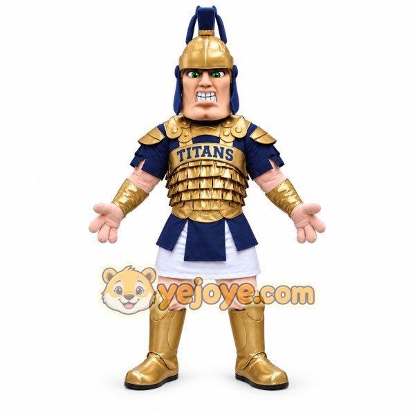Roman Gladiator Mascot Costume Adult Warrior Character Outfit for Sports Events and Promotions