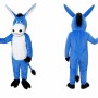 Blue Donkey Mascot Costume Adult Cartoon Animal Character Outfit for Events and Promotions