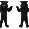 Black Wolf Mascot Costume Adult Wild Animal Character Outfit for Halloween Events and Promotions