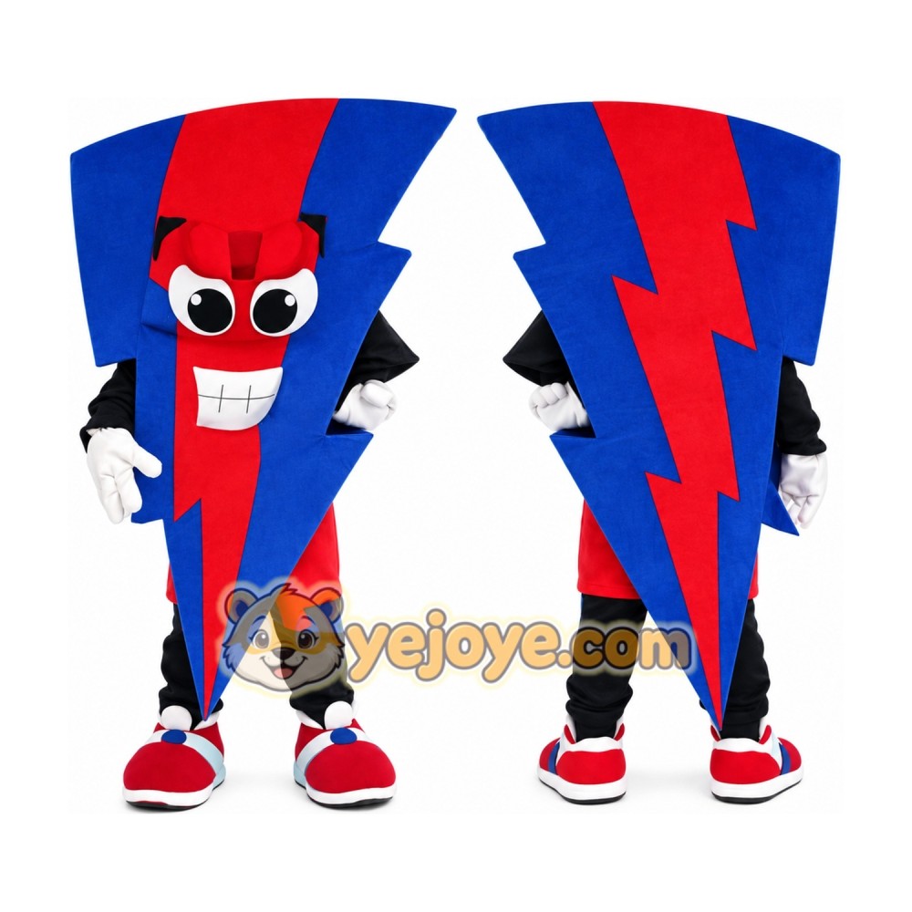 Lightning Bolt Mascot Costume Adult Cartoon Energy Character Outfit for Events and Promotions Lightning Bolt Mascot Costume Adult Cartoon Energy Character Outfit for Events and Promotions