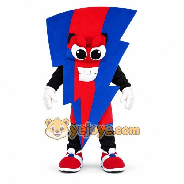 Lightning Bolt Mascot Costume Adult Cartoon Energy Character Outfit for Events and Promotions