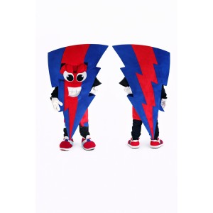 Lightning Bolt Mascot Costume Adult Cartoon Energy Character Outfit for Events and Promotions