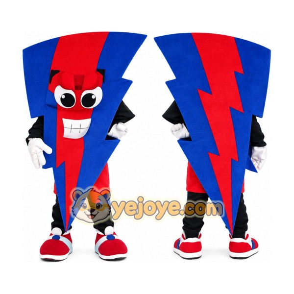 Lightning Bolt Mascot Costume Adult Cartoon Energy Character Outfit for Events and Promotions