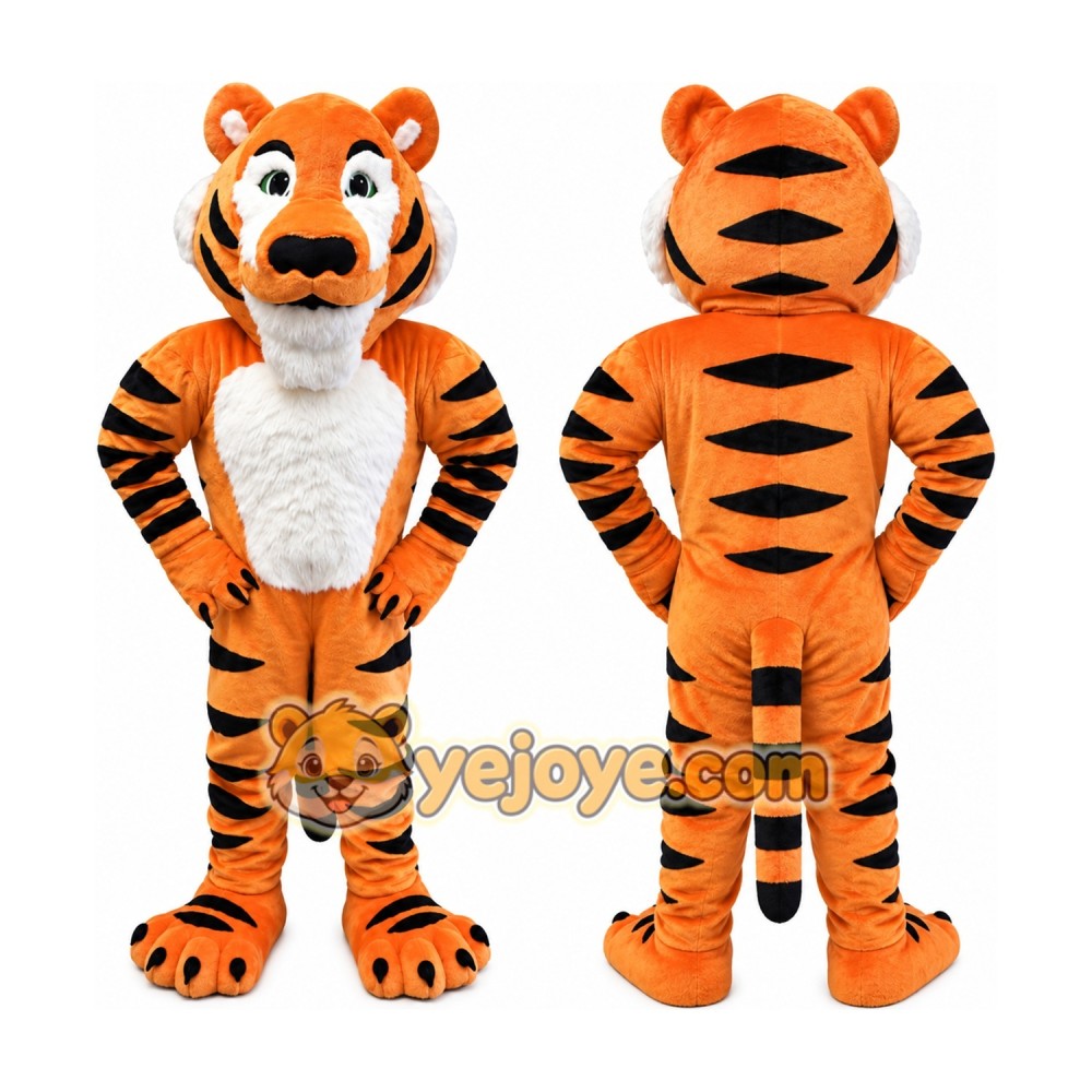 Tiger Mascot Costume Adult Cartoon Wild Animal Character Outfit for Events and Promotions Tiger Mascot Costume Adult Cartoon Wild Animal Character Outfit for Events and Promotions