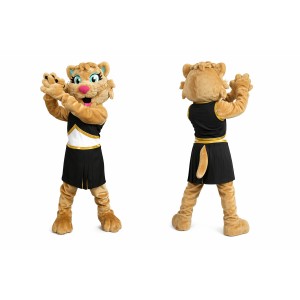 Cheerleader Lion Mascot Costume Adult Full Body Animal Character Outfit for Events & Parties