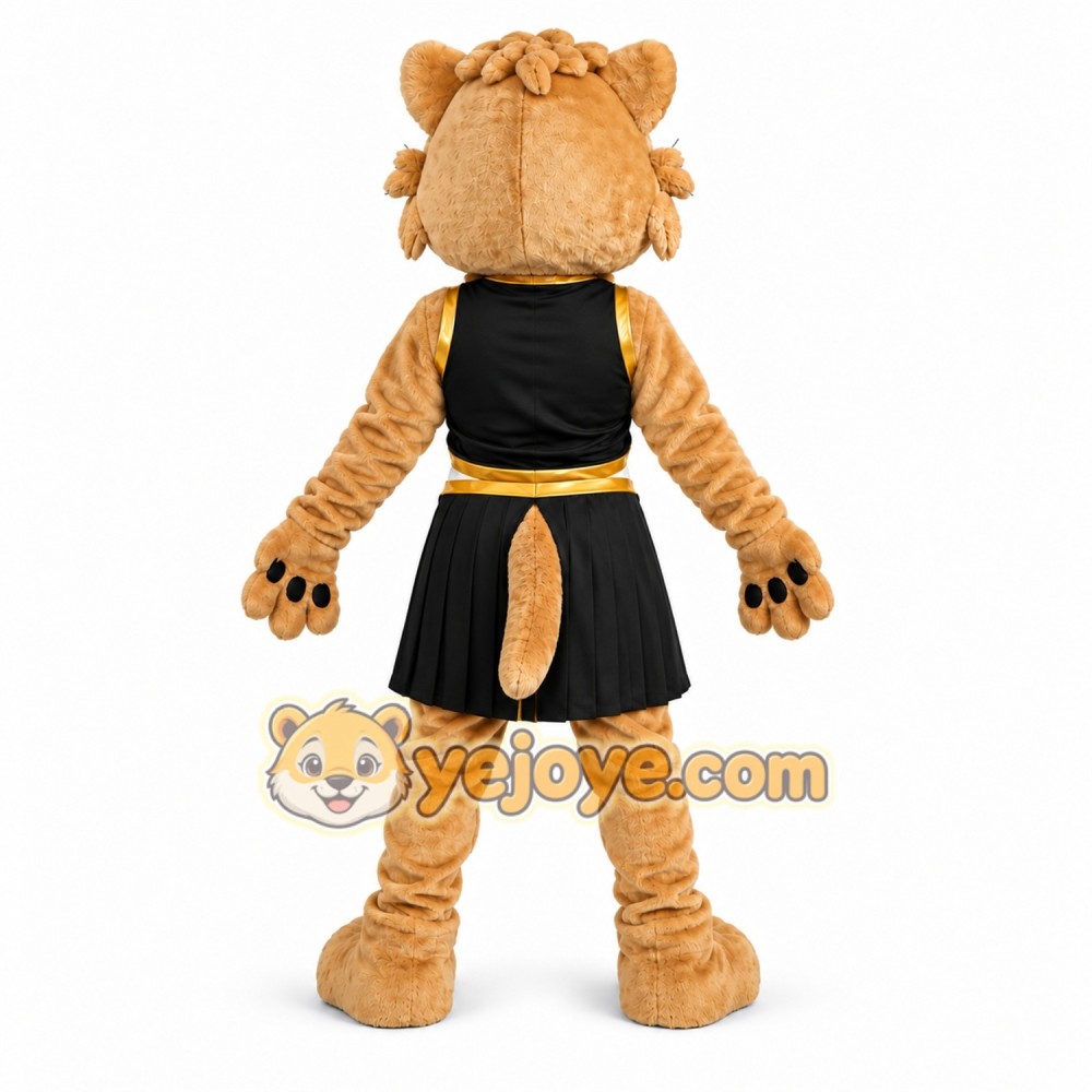 Cheerleader Lion Mascot Costume Adult Full Body Animal Character Outfit for Events & Parties