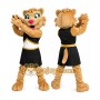 Cheerleader Lion Mascot Costume Adult Full Body Animal Character Outfit for Events & Parties