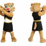 Cheerleader Lion Mascot Costume Adult Full Body Animal Character Outfit for Events & Parties