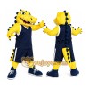 Yellow Alligator Mascot Costume Adult Full Body Crocodile Character Outfit for Sports Events & Parties