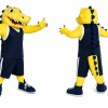 Yellow Alligator Mascot Costume Adult Full Body Crocodile Character Outfit for Sports Events & Parties