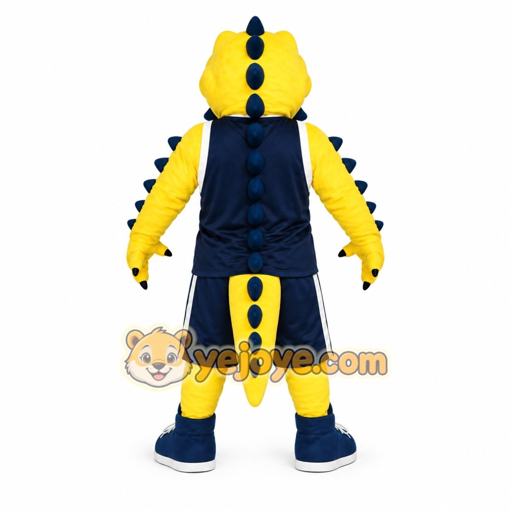 Yellow Alligator Mascot Costume Adult Full Body Crocodile Character Outfit for Sports Events & Parties Yellow Alligator Mascot Costume Adult Full Body Crocodile Character Outfit for Sports Events & Parties